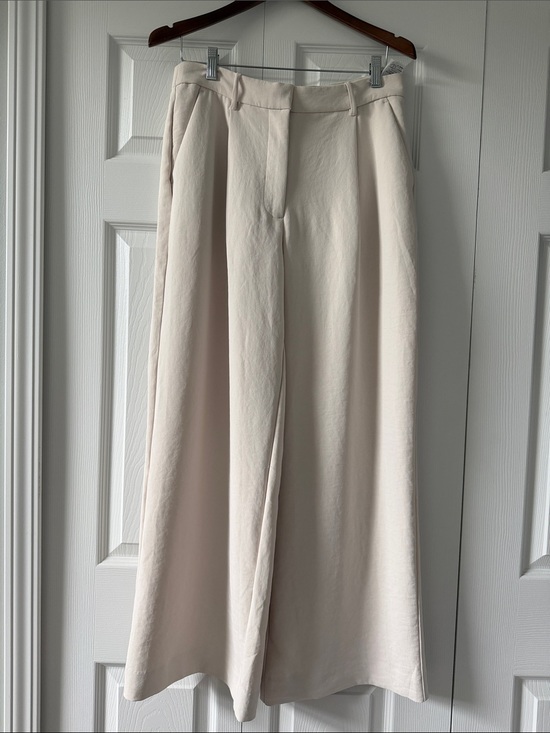 Abercrombie & Fitch Pants - 131-Abercrombie & Fitch Off-White Wide Leg Trousers 30x29 heavy fabric